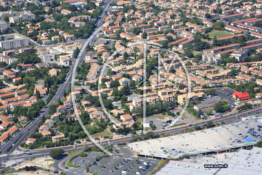 Photo arienne de Beziers