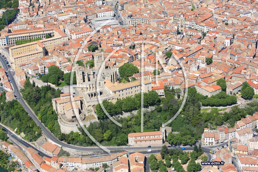 Photo arienne de Beziers