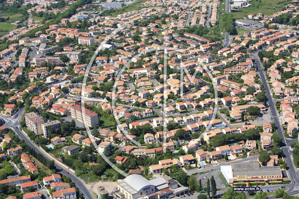 Photo arienne de Beziers