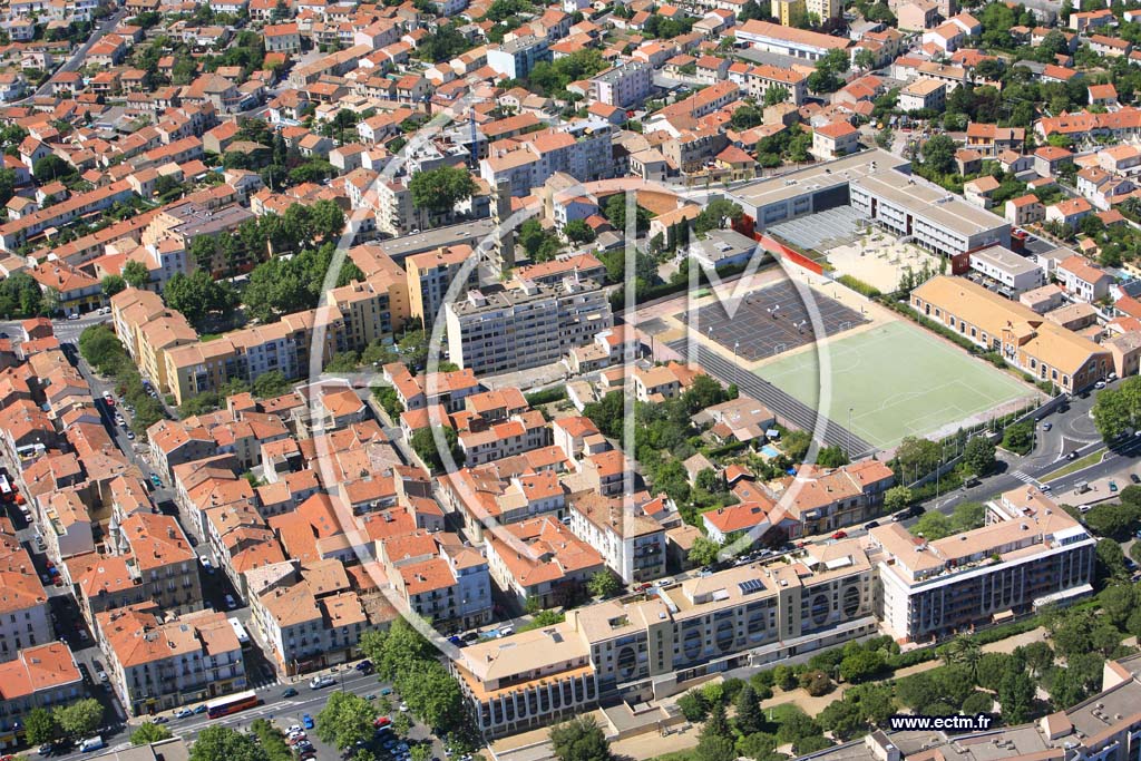 Photo arienne de Beziers