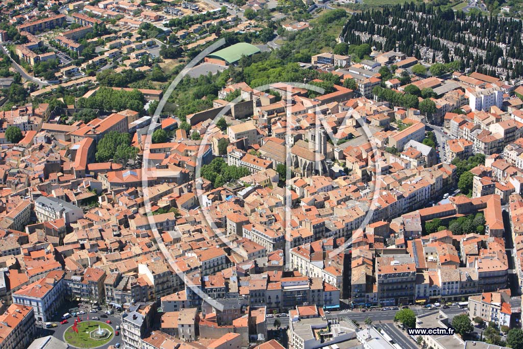 Photo arienne de Beziers