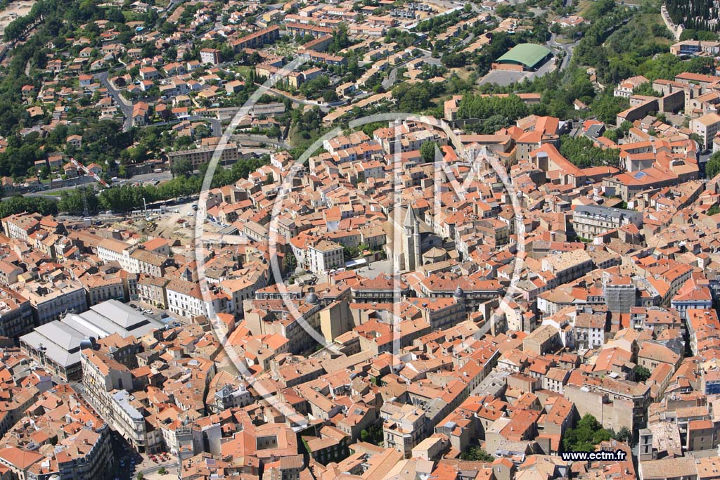 Photo arienne de Beziers
