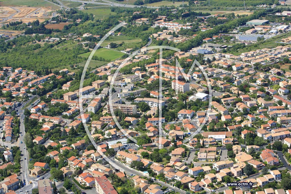 Photo arienne de Beziers