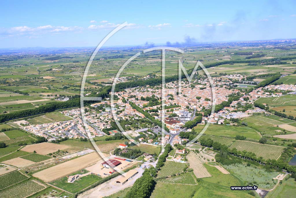 Photo arienne de capestang