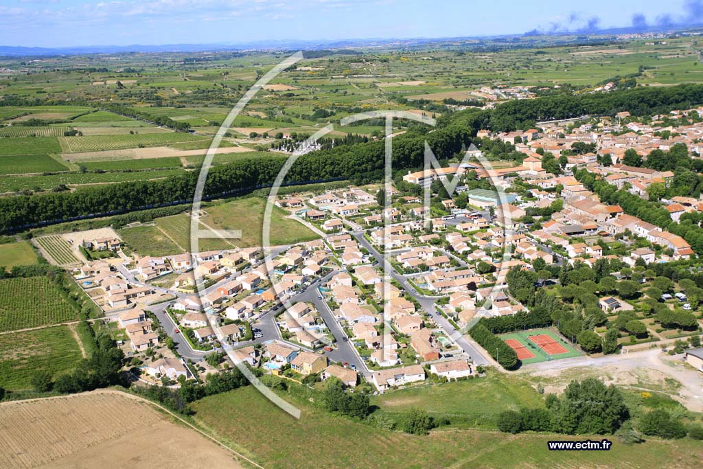Photo arienne de capestang