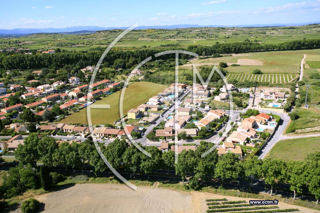 Photo arienne de capestang