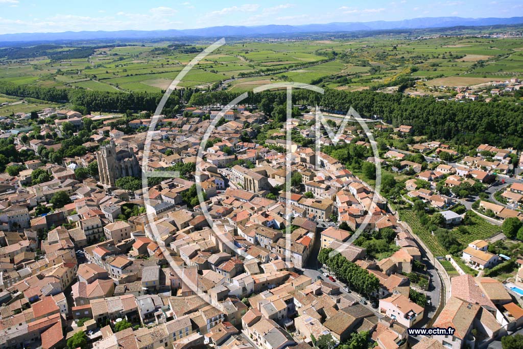 Photo arienne de capestang