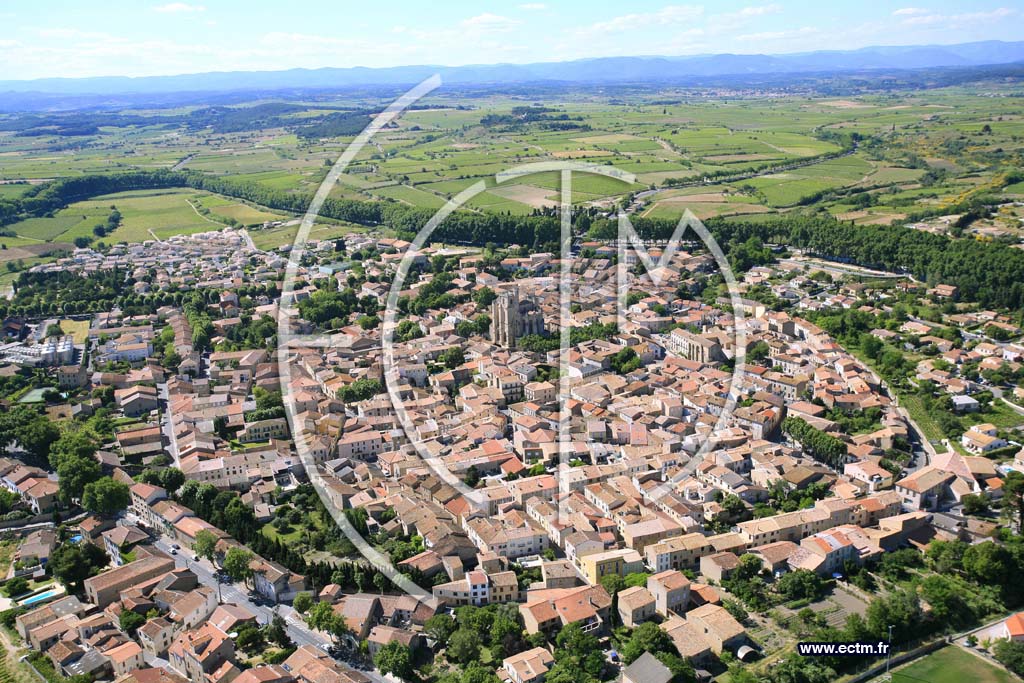 Photo arienne de capestang