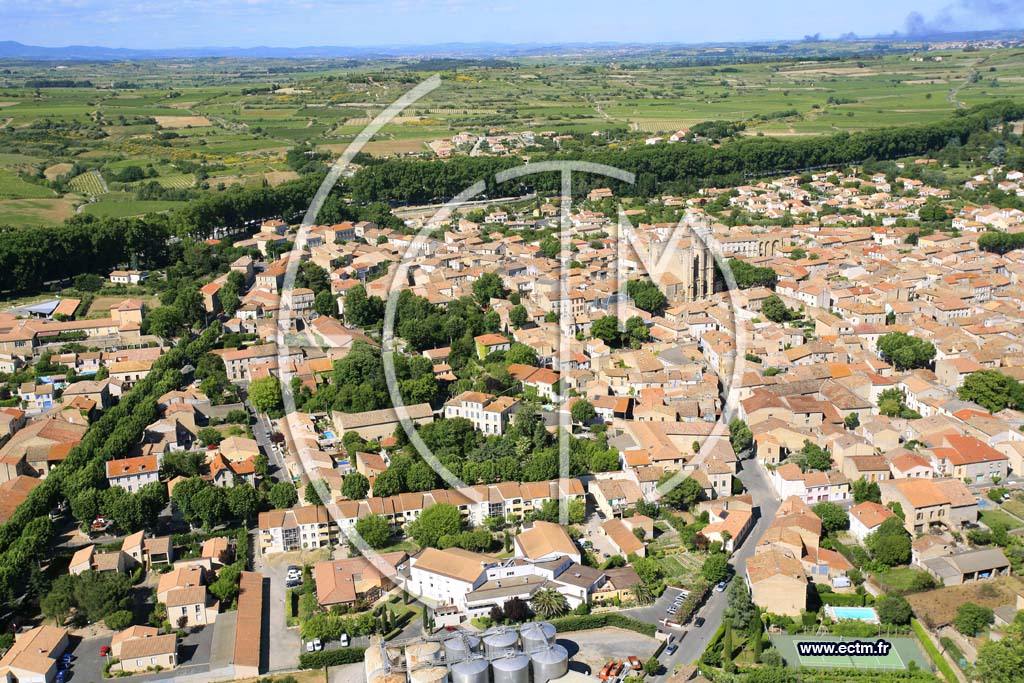 Photo arienne de capestang