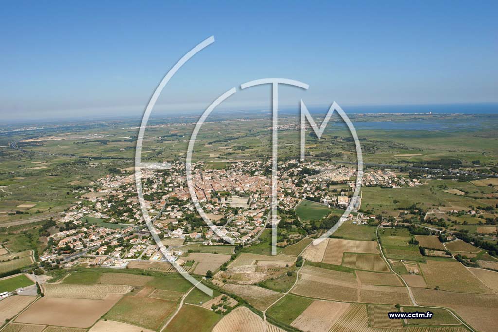Photo arienne de Lespignan