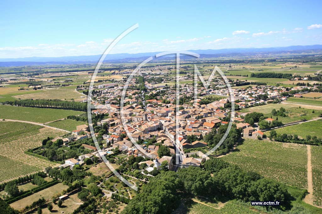 Photo arienne de Saint Marcel sur Aude