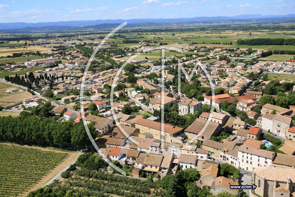 Photo arienne de Saint Marcel sur Aude