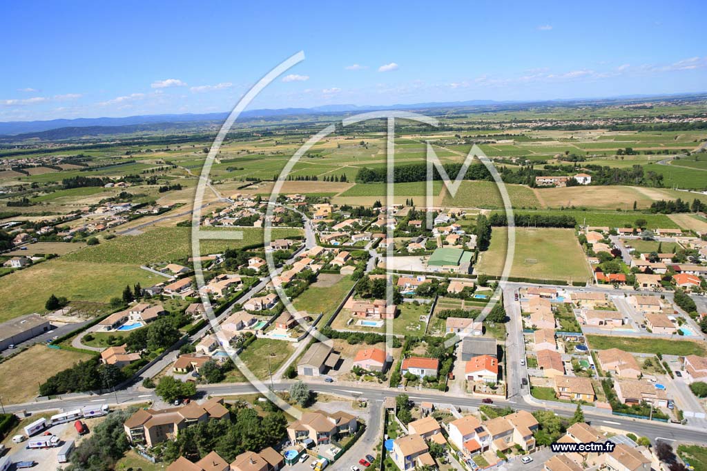 Photo arienne de Saint Marcel sur Aude