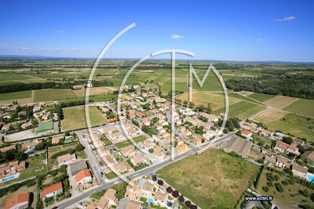 Photo arienne de Saint Marcel sur Aude