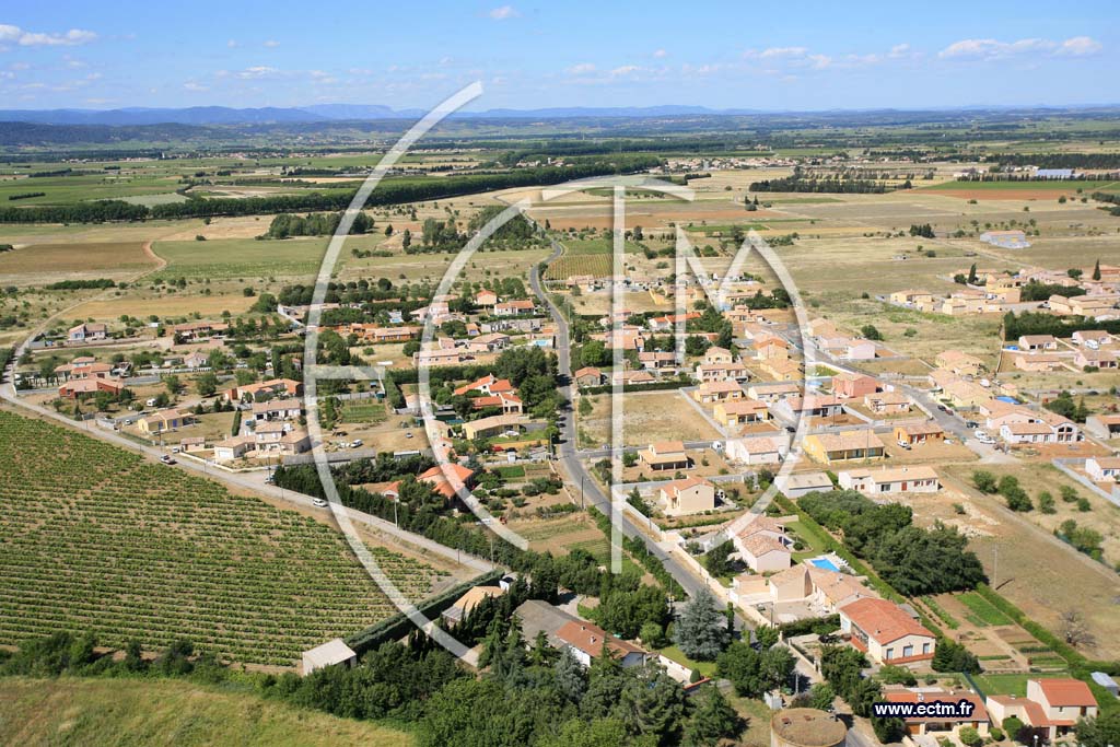 Photo arienne de Saint Nazaire d Aude