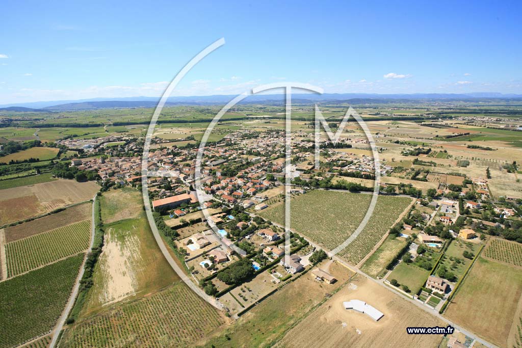 Photo arienne de Saint Nazaire d Aude
