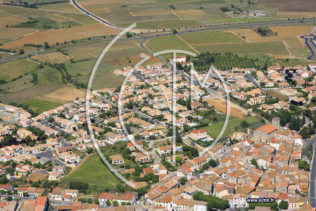 Photo arienne de Vendres