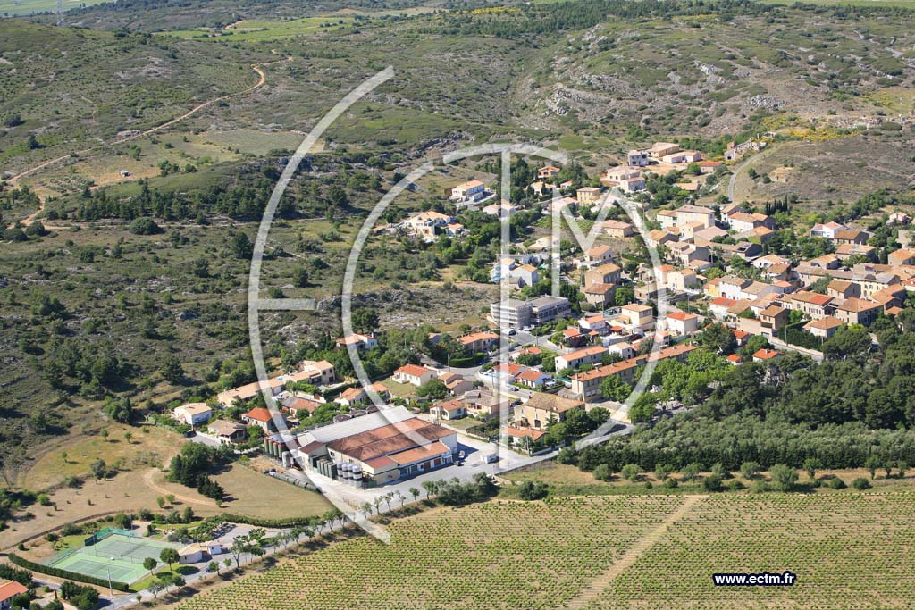 Photo arienne de Montredon des Corbieres
