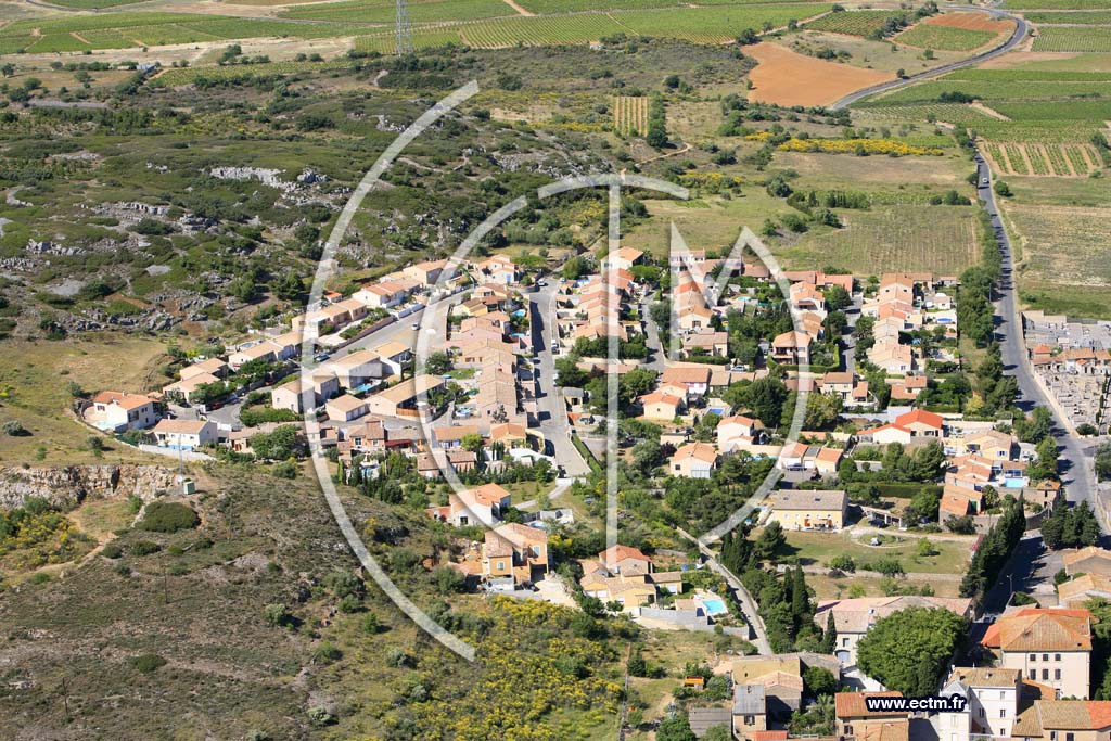 Photo arienne de Montredon des Corbieres