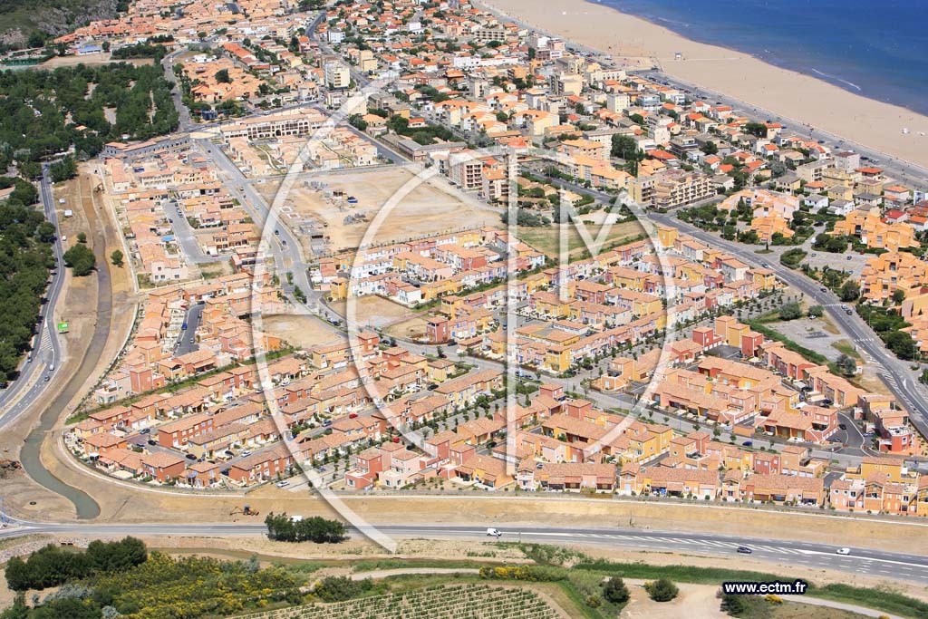 Photo arienne de Narbonne plage
