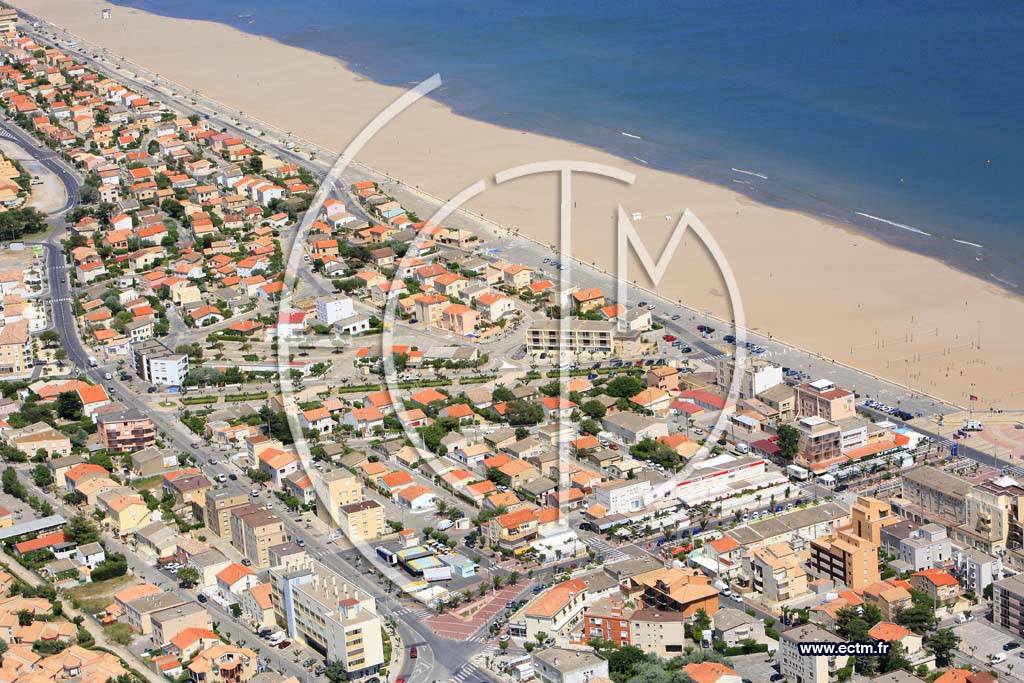 Photo arienne de Narbonne plage