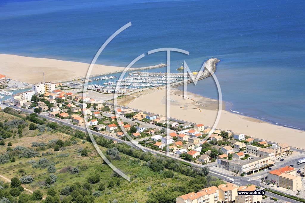 Photo arienne de Narbonne plage