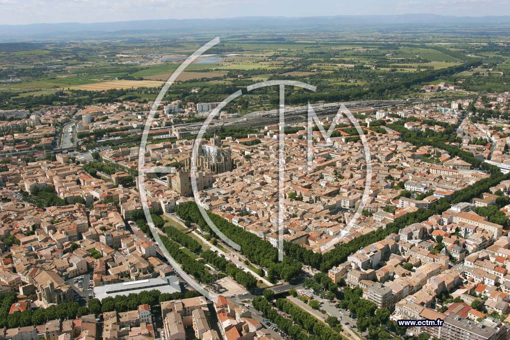 Photo arienne de Narbonne