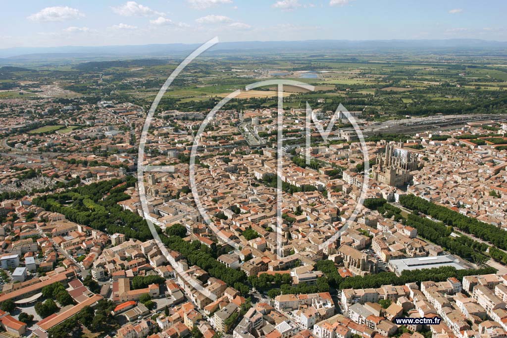 Photo arienne de Narbonne