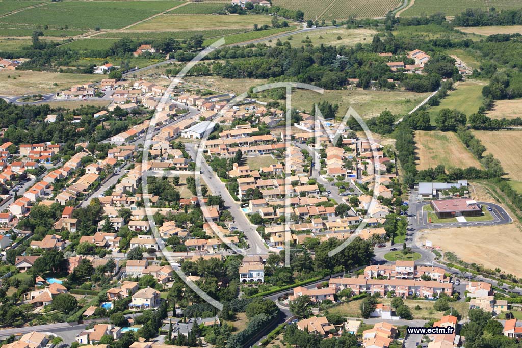 Photo arienne de Narbonne