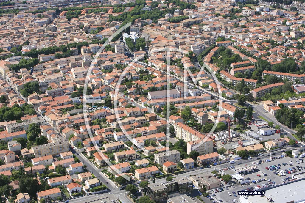 Photo arienne de Narbonne