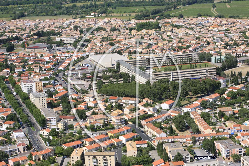 Photo arienne de Narbonne