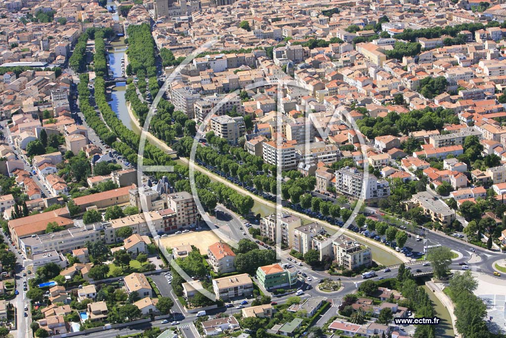 Photo arienne de Narbonne
