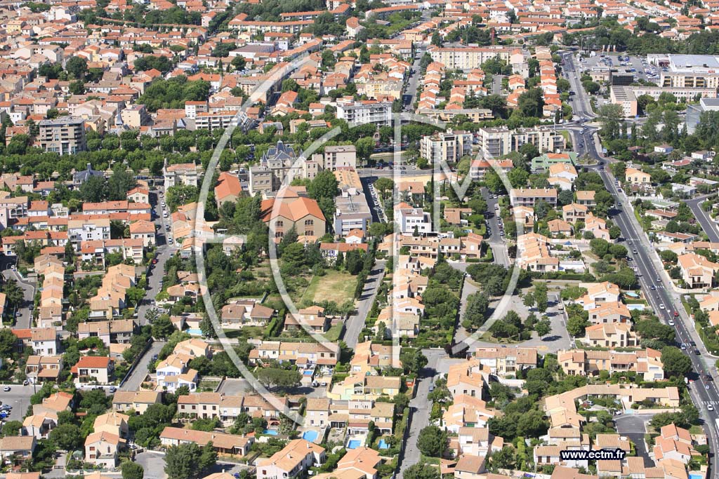 Photo arienne de Narbonne