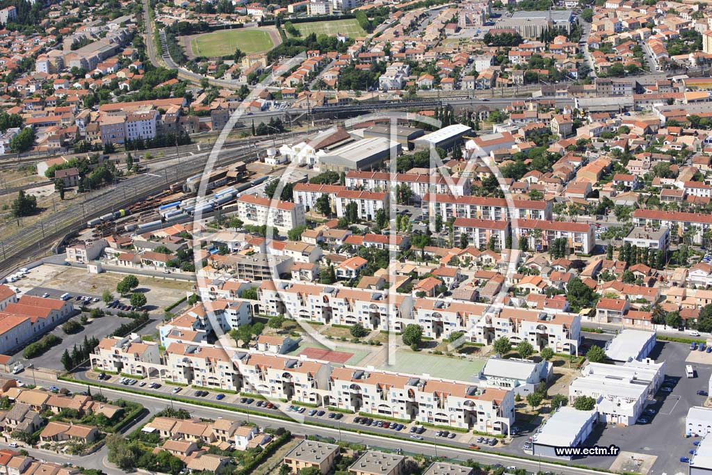 Photo arienne de Narbonne