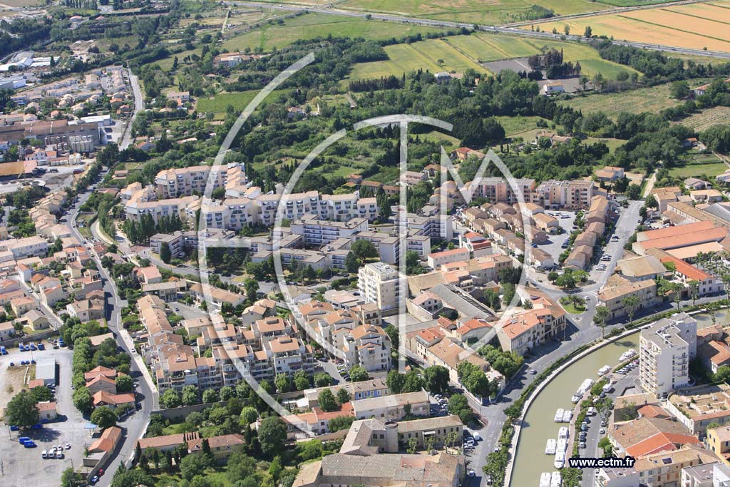 Photo arienne de Narbonne