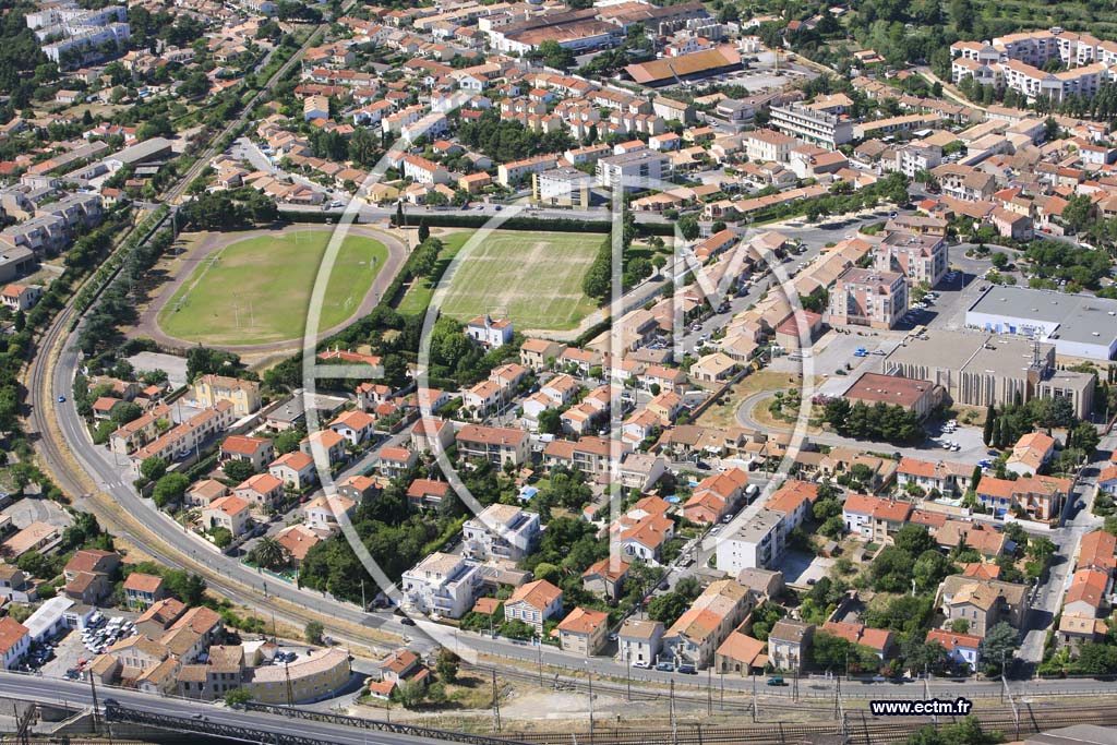 Photo arienne de Narbonne