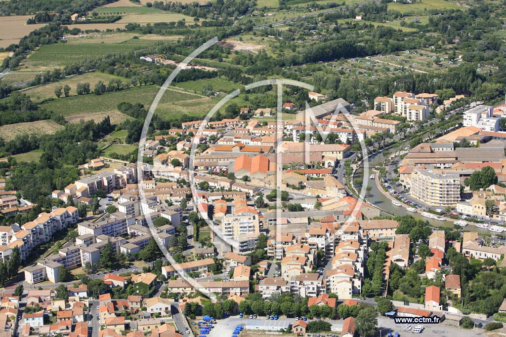 Photo arienne de Narbonne