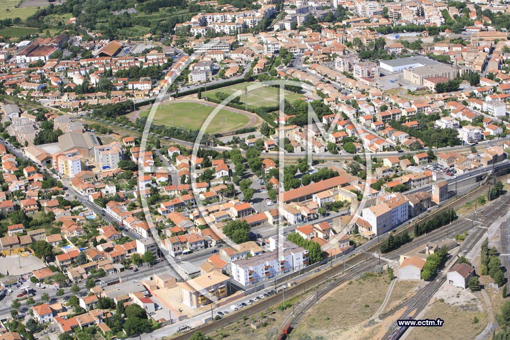 Photo arienne de Narbonne
