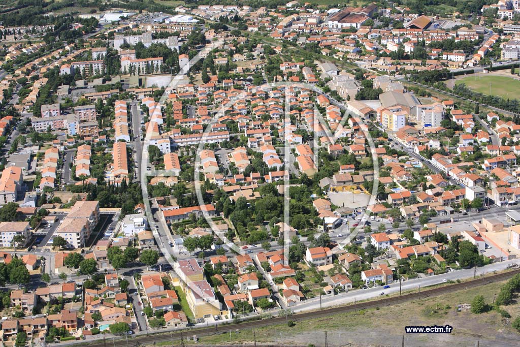 Photo arienne de Narbonne