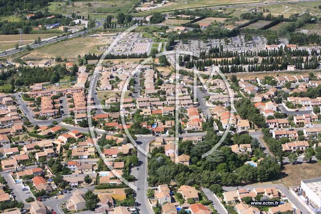 Photo arienne de Narbonne