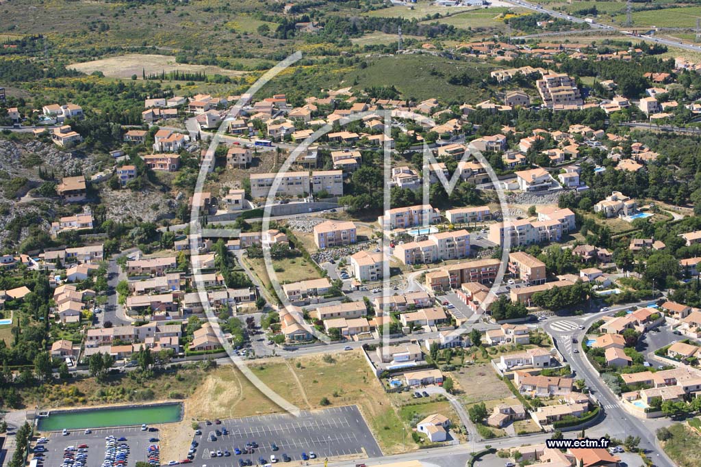 Photo arienne de Narbonne