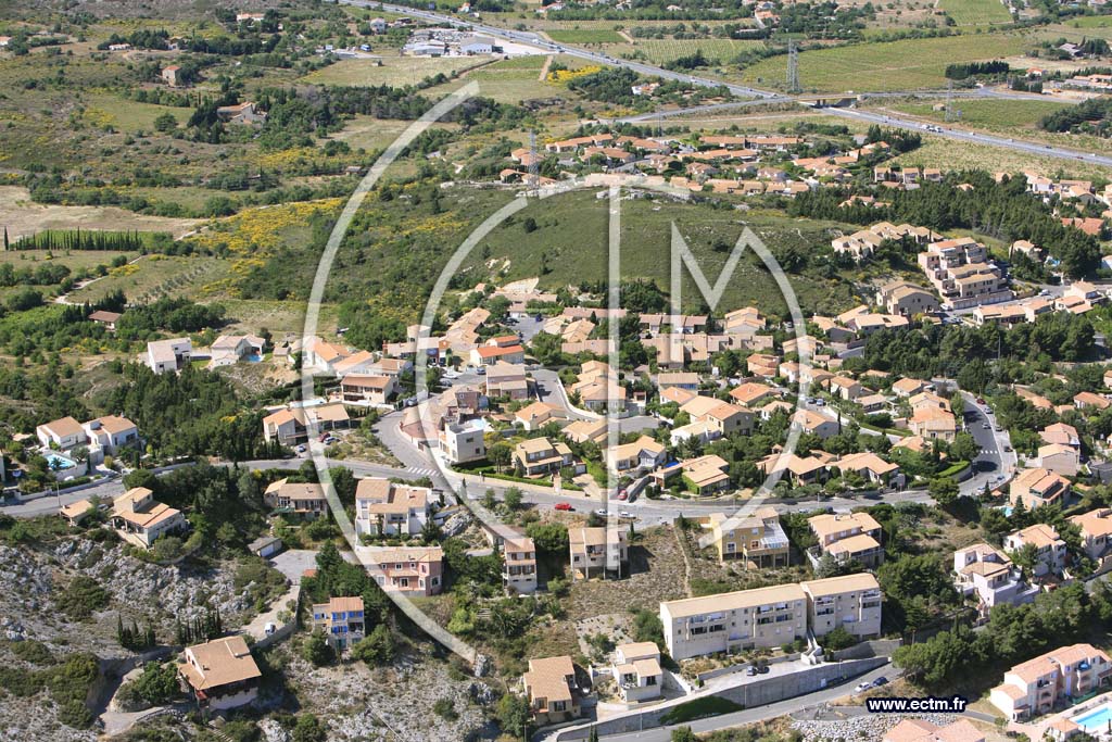 Photo arienne de Narbonne