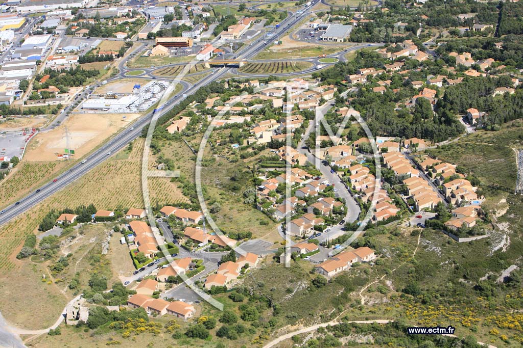 Photo arienne de Narbonne
