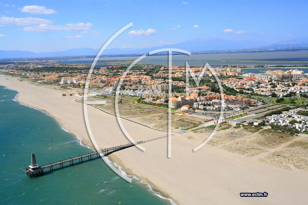 Photo arienne de port leucate