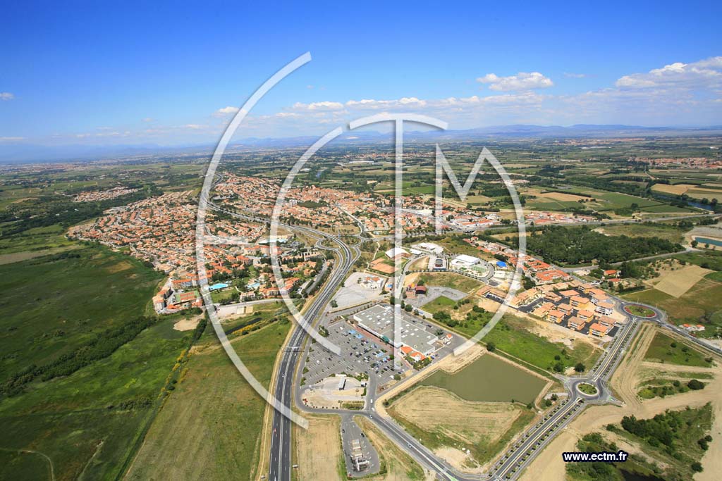Photo arienne de Canet en Roussillon