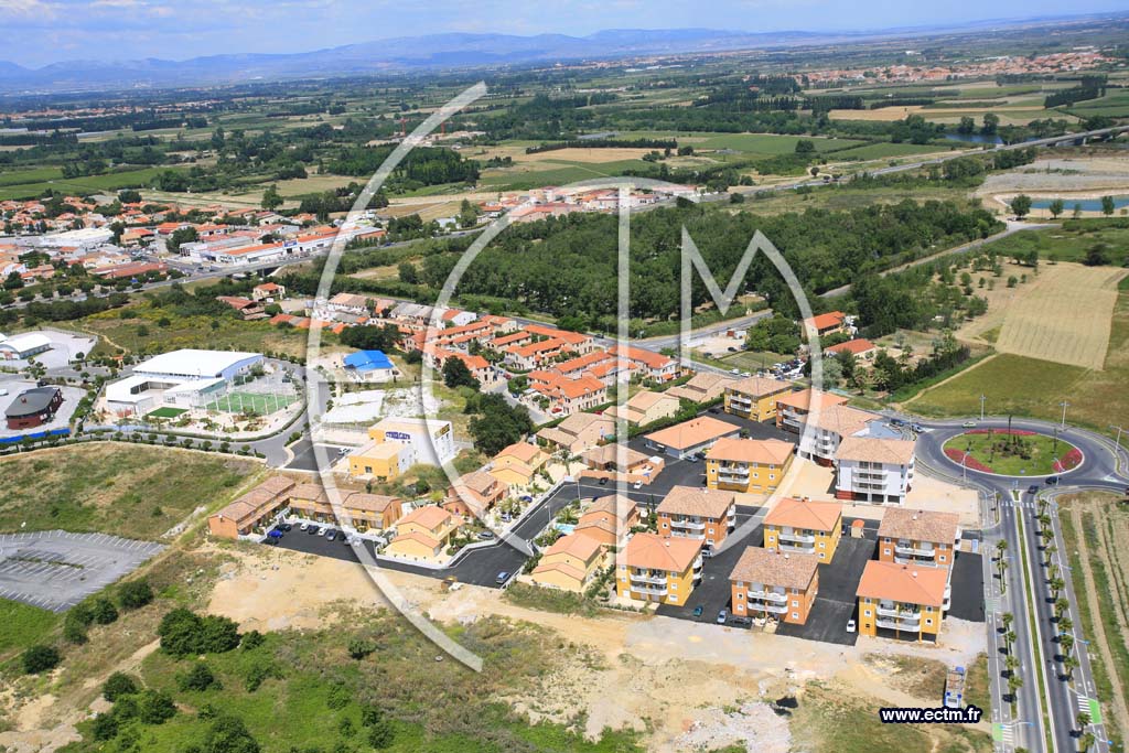Photo arienne de Canet en Roussillon