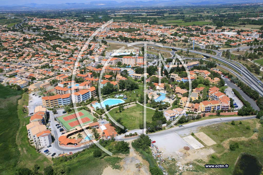 Photo arienne de Canet en Roussillon