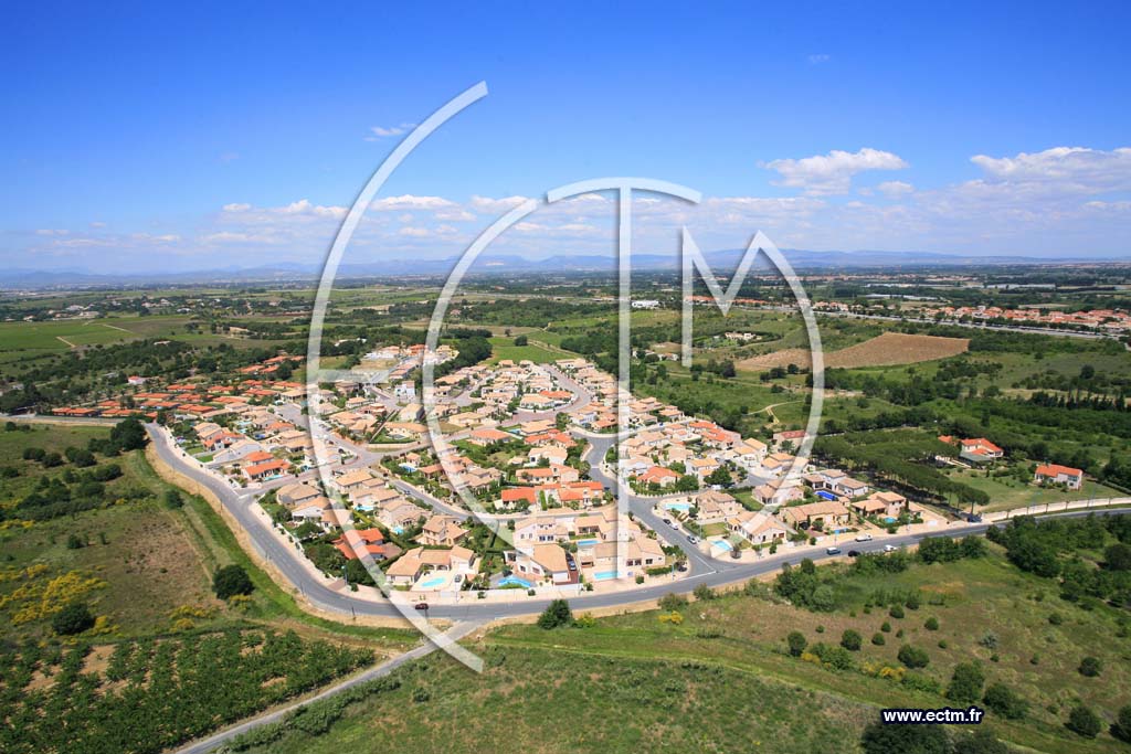 Photo arienne de Canet en Roussillon