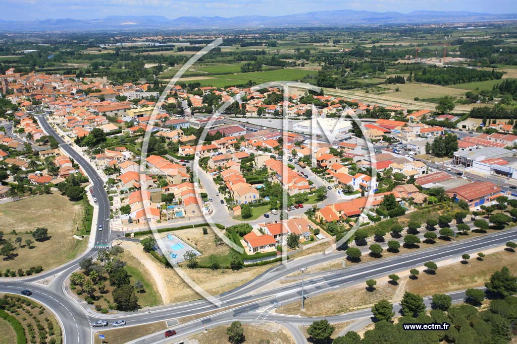 Photo arienne de Canet en Roussillon