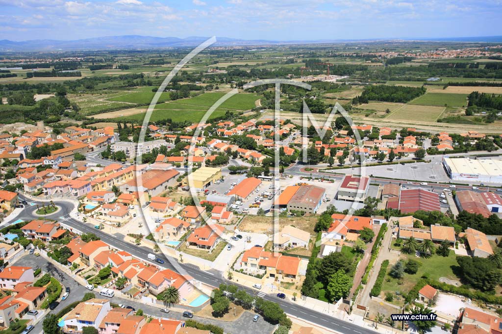 Photo arienne de Canet en Roussillon